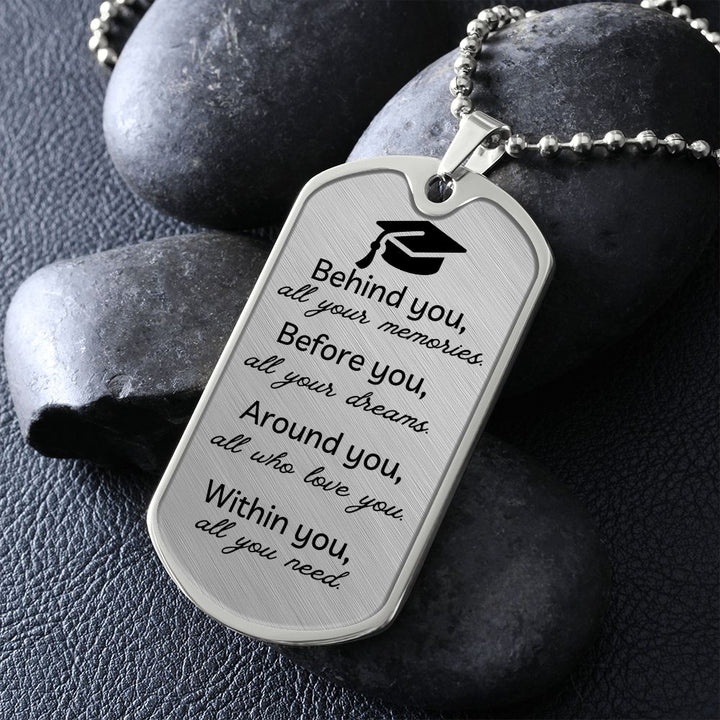 Graduation Necklace Dog Tag Necklace SmithPerks